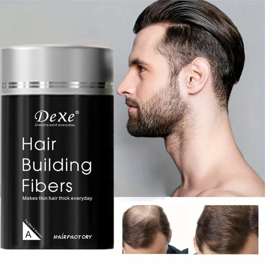 DEXE Fiber Powder 22g: Hair Building Fibers for Fuller Hair, Ideal for Men and Women
